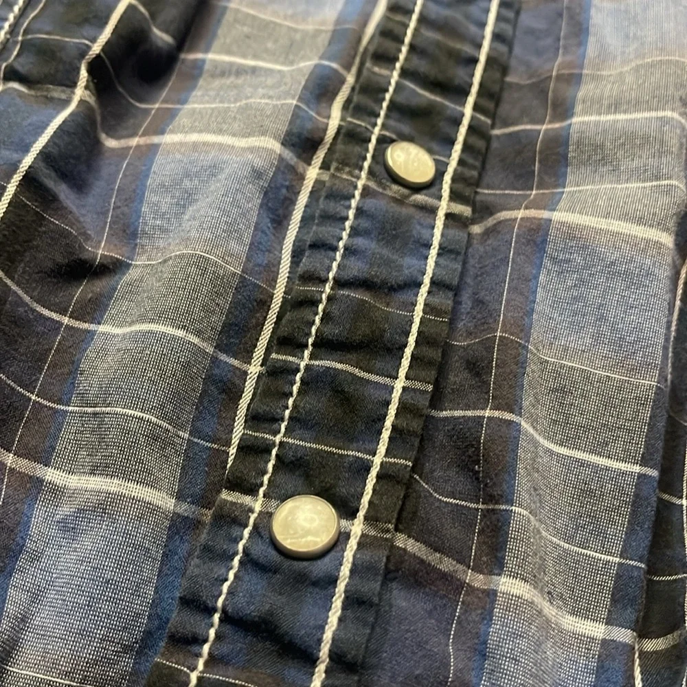 BKE 2pc slim fit pearl snap mens med - Picture 3 of 15